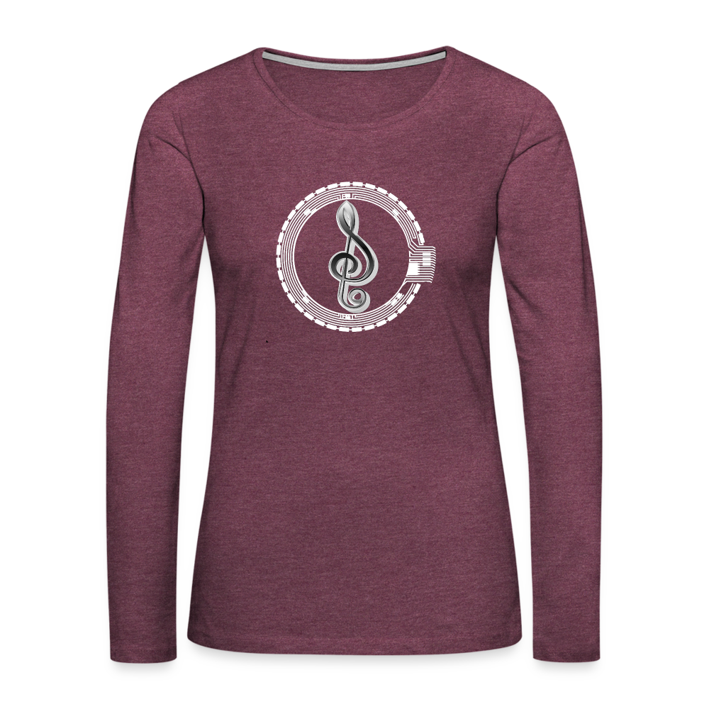 SEAL Women's Premium Long Sleeve T-Shirt - heather burgundy