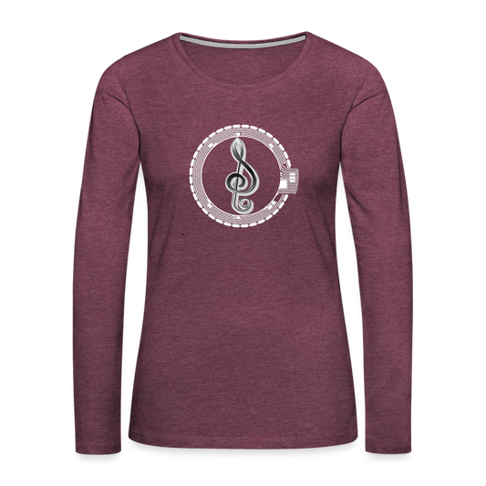 SEAL Women's Premium Long Sleeve T-Shirt - heather burgundy