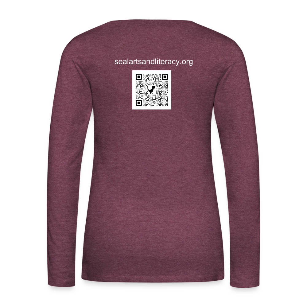 SEAL Women's Premium Long Sleeve T-Shirt - heather burgundy