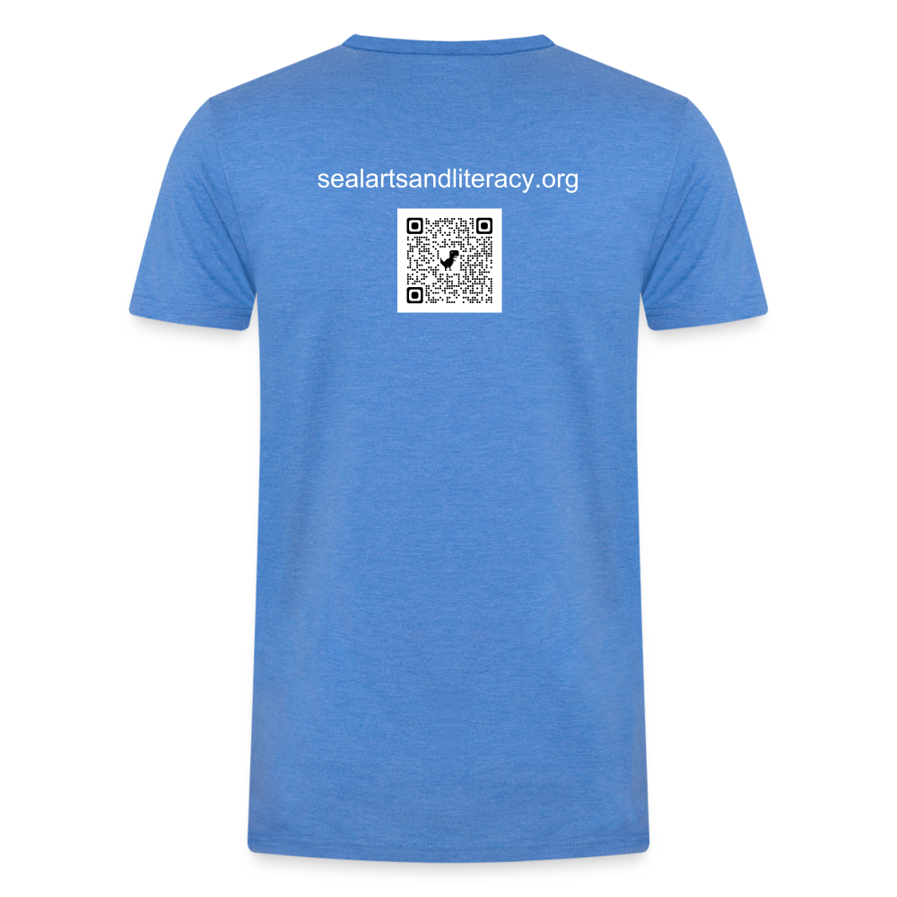 SEAL Men’s Tri-Blend Organic T-Shirt -  heather blue