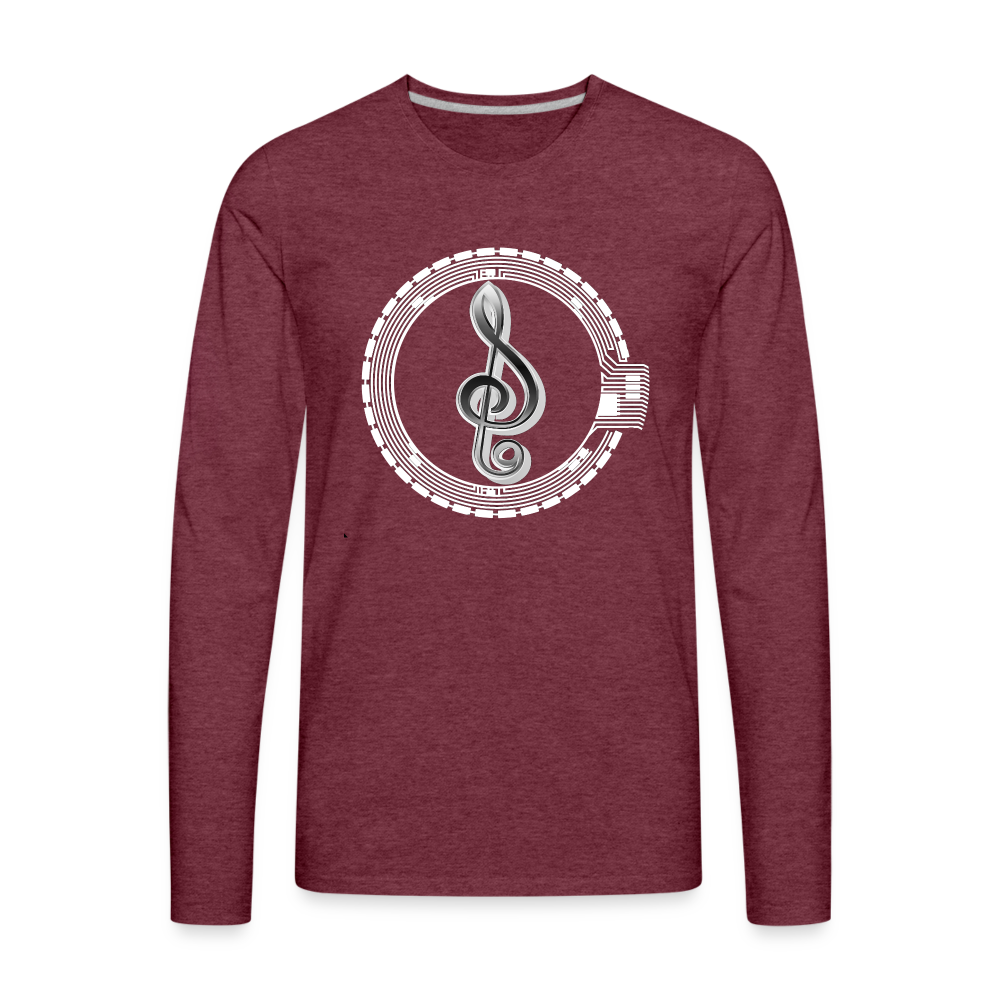 SEAL Men's Premium Long Sleeve T-Shirt - heather burgundy