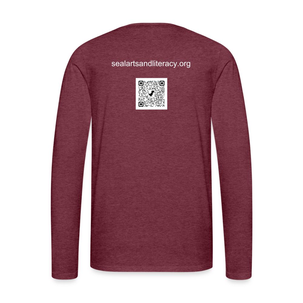 SEAL Men's Premium Long Sleeve T-Shirt - heather burgundy